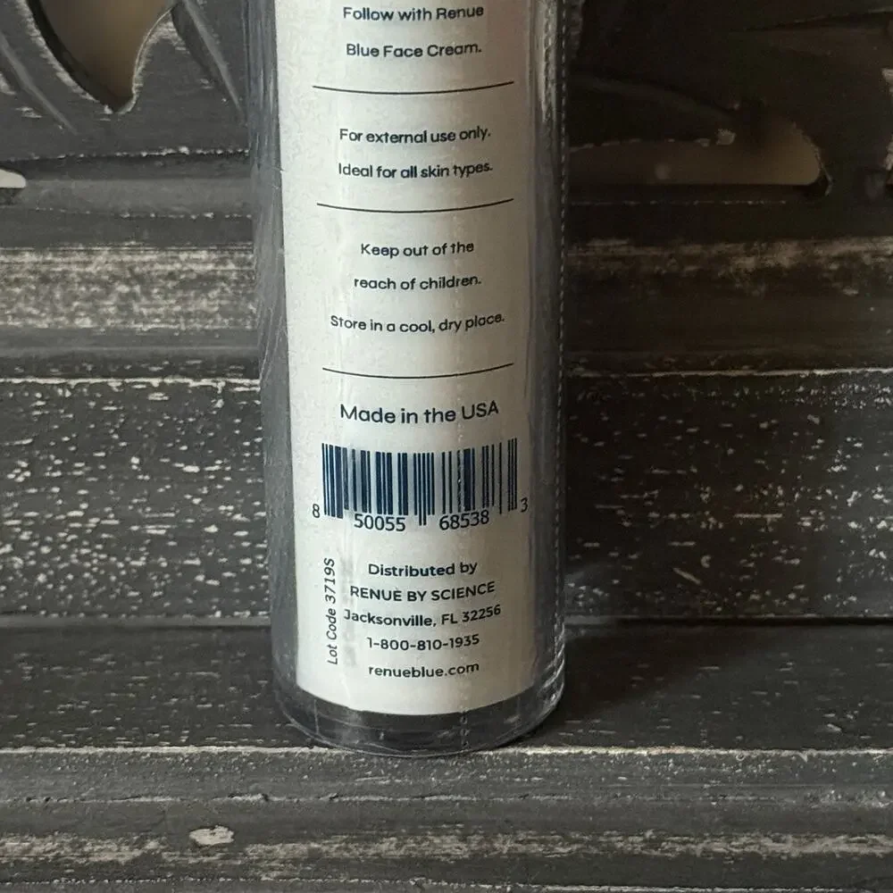 Renu Blue Face Serum 1.7oz Skincare Hydrating Formula NEW Sealed